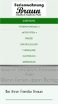 Mobile Screenshot of ferienwohnungbraun.de