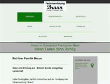Tablet Screenshot of ferienwohnungbraun.de